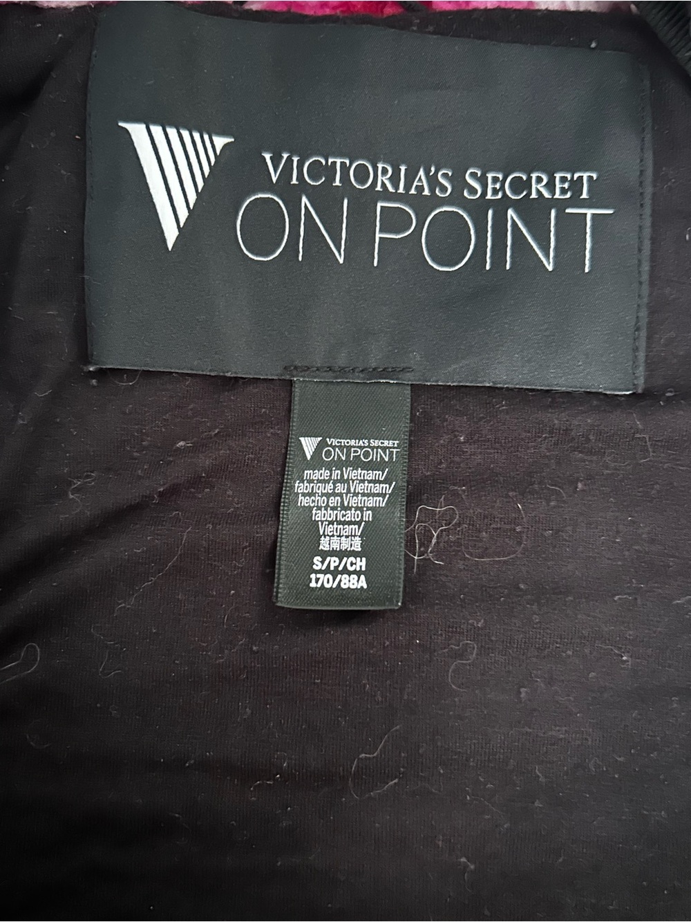 Victoria's Secret Black Teddy Jacket with Pink Floral Print - Picture 3 of 3